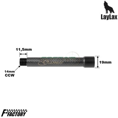 Outer barrel extension Carbon Fiber First Factory 14mm CCW Laylax