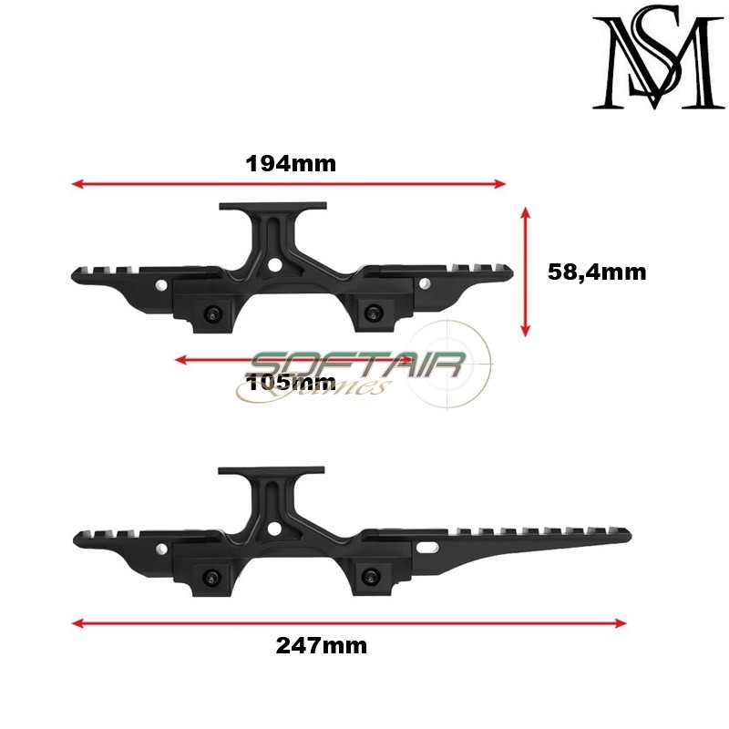 OMM Micro Mount ID Style DARK EARTH for T1/T2 Mil-Sim (MS-027-DE)