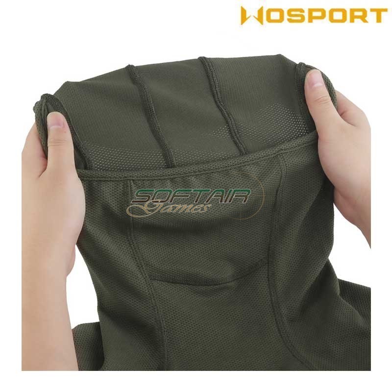 Passamontagna Tattico Traspirante Olive Drab Wosport  (Wo-Ma208v)