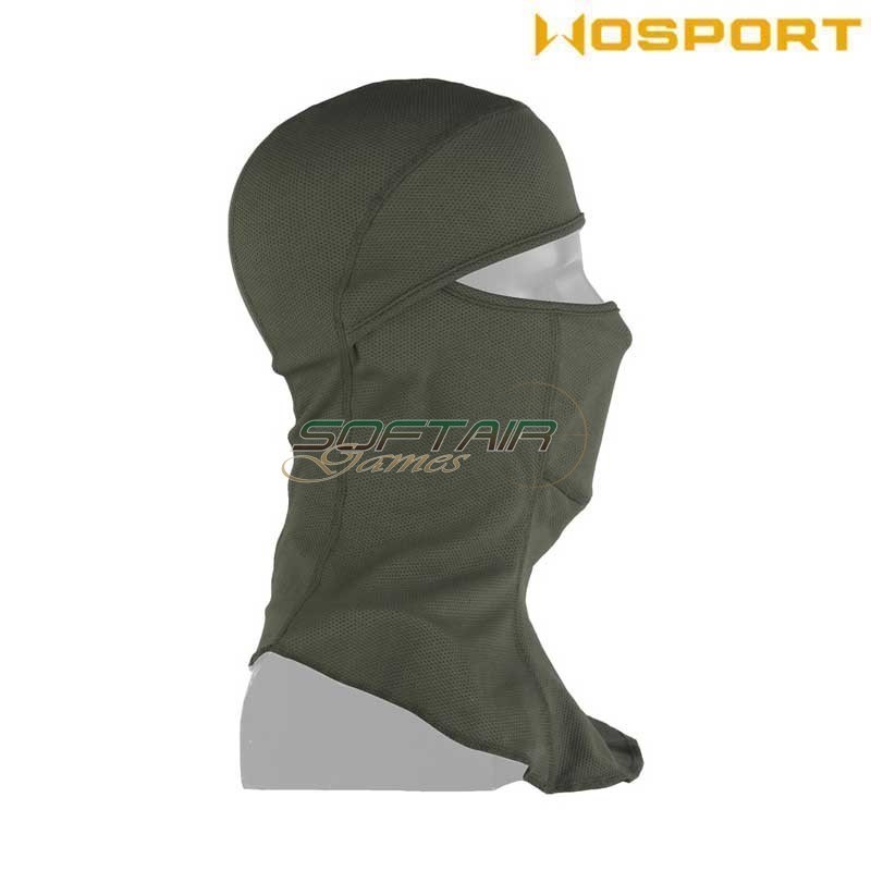 Passamontagna Tattico Traspirante Olive Drab Wosport  (Wo-Ma208v)