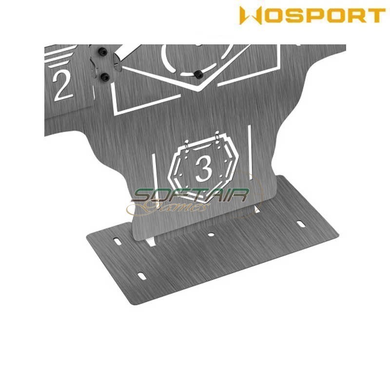 Bersaglio Metallico Mezza Silhouette Wosport (wo-tg37)