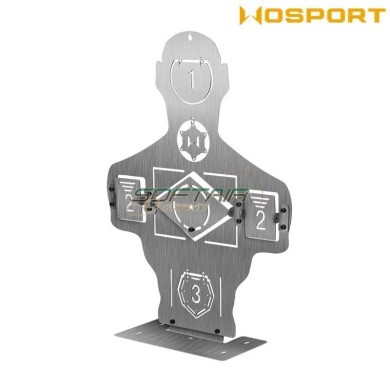 Bersaglio Metallico Mezza Silhouette Wosport (wo-tg37)