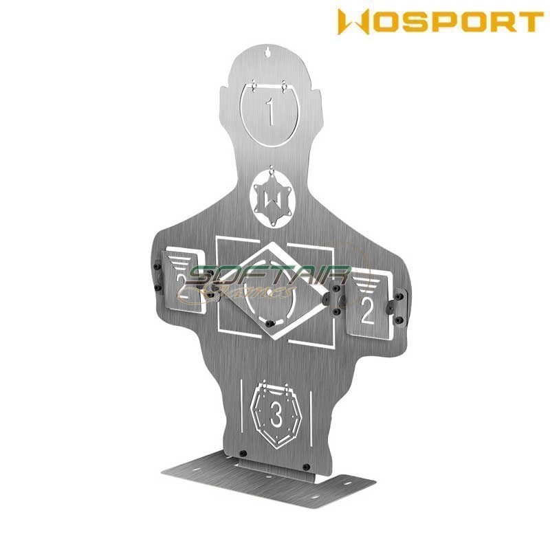 Bersaglio Metallico Mezza Silhouette Wosport (wo-tg37)