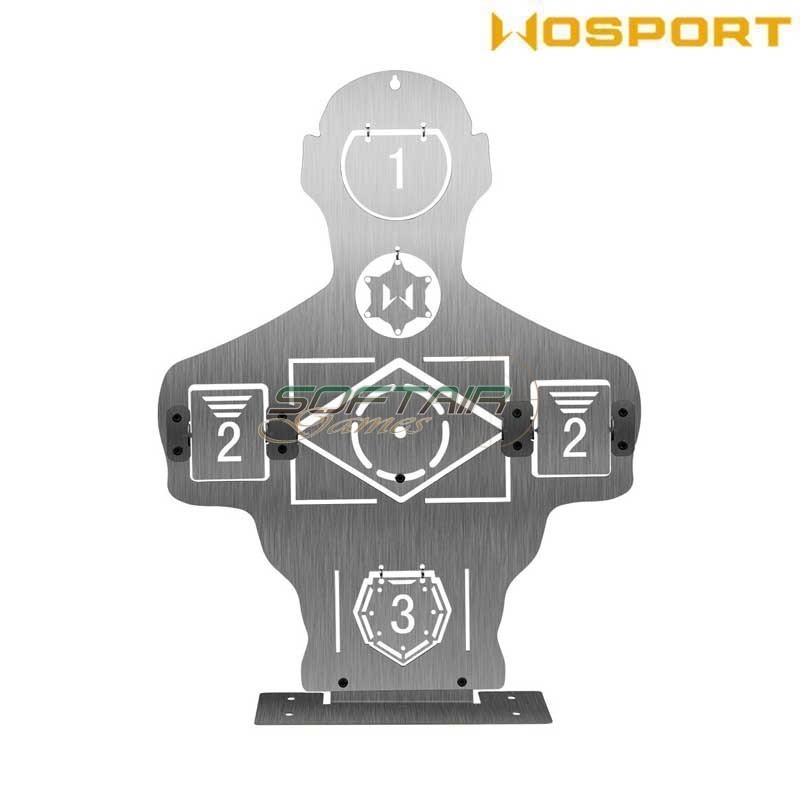 Bersaglio Metallico Mezza Silhouette Wosport (wo-tg37)