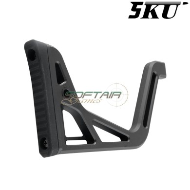 Calcio pieghevole MCX/MPX Style con adattatore 20mm Picatinny 5KU (5KU-342-BK)