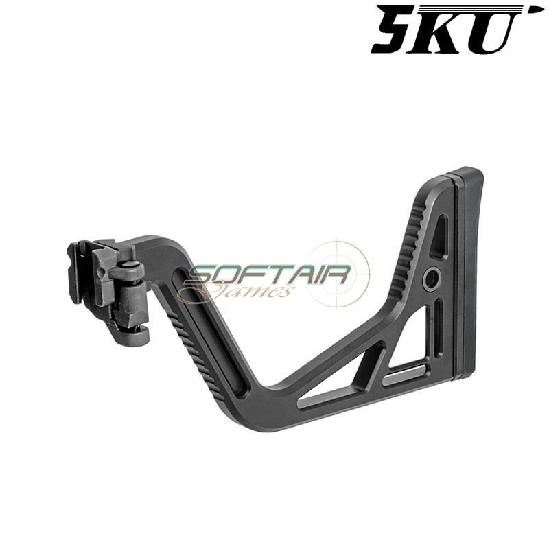 Calcio pieghevole MCX/MPX Style con adattatore 20mm Picatinny 5KU (5KU-342-BK)