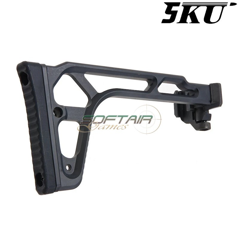 Calcio pieghevole Rattler MCX Style con adattatore 20mm Picatinny 5KU (5KU-343-BK)