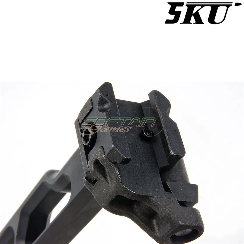 Calcio pieghevole Rattler MCX Style con adattatore 20mm Picatinny 5KU (5KU-343-BK)