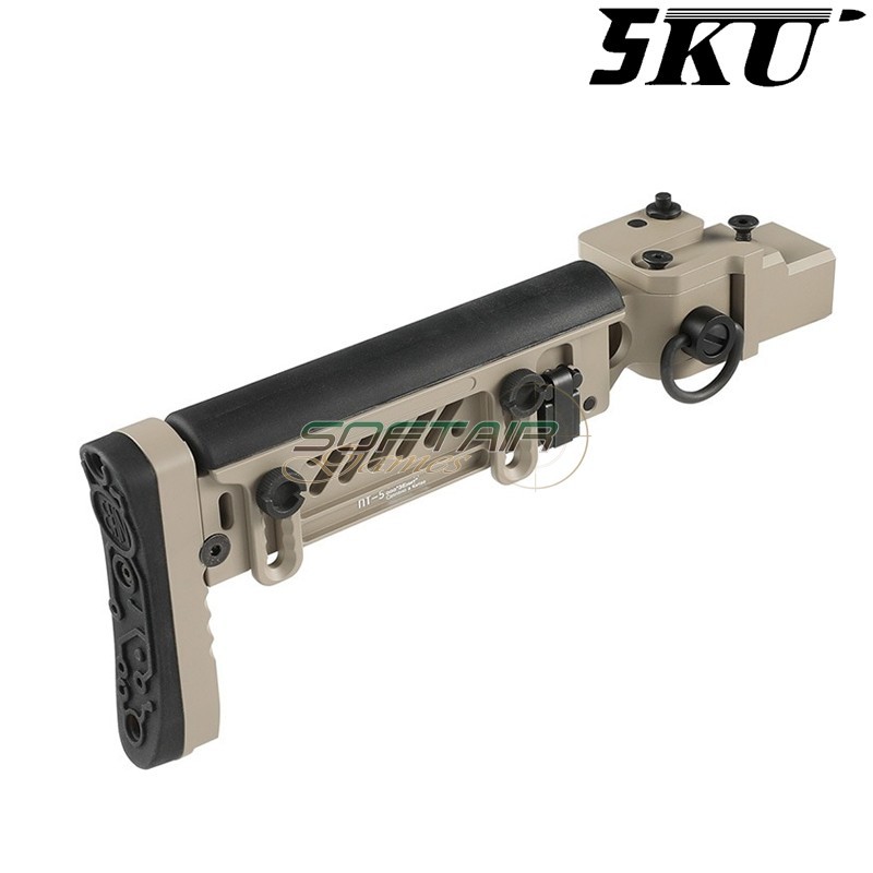 Folding Stock PT-5 for GHK AKM GBB Tan 5KU (5KU-347-T)