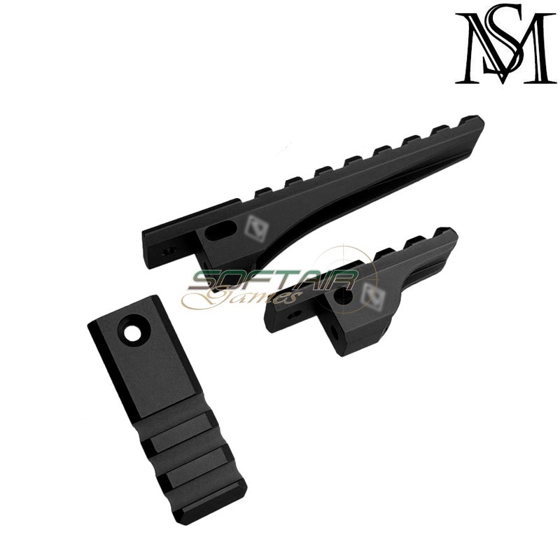 OMM Micro Mount ID Style BLACK for T1/T2 Mil-Sim (MS-027-BK)