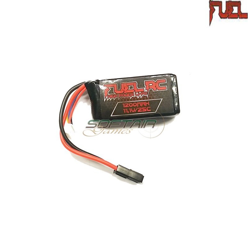 Batteria lipo tamiya 11.1x1200 25c peq type fuel rc (fl-11.1x1200)