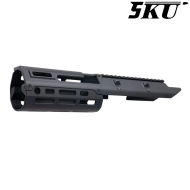 Handguard Monolithic BLACK per Marui Next Gen. MP5 5KU (5KU-393M)