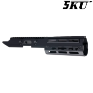 Handguard Monolithic BLACK for Marui Next Gen. MP5 5KU (5KU-393M)