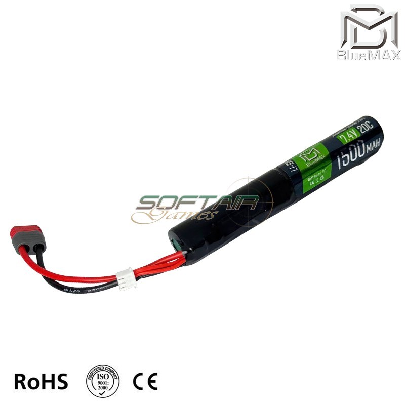 Li-ion Battery DEANS Connector 7.4.v X 1500mah 20c STICK Type Bluemax-power® (5072)