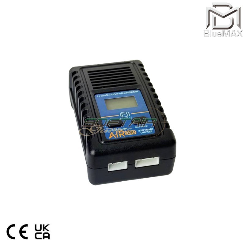 Carica Batterie COMPATTO AIR 320 20W LiPo / LiFe / LiHV / NiMH / Li-ion Technology Smart Bluemax-power® (bmp-3032)