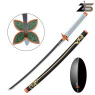Katana Ornamentale con ILLUMINAZIONE LED Lama in Bamboo (zs658bkgdwd-ls)