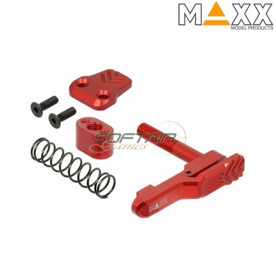 Sgancio caricatore M4 MTW Red STYLE A CNC Aluminum advanced Maxx Model (mx-mar010sar)