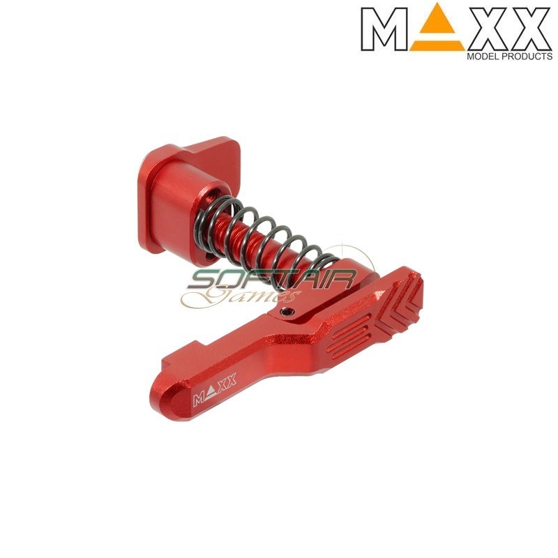 Sgancio caricatore M4 MTW Red STYLE A CNC Aluminum advanced Maxx Model (mx-mar010sar)