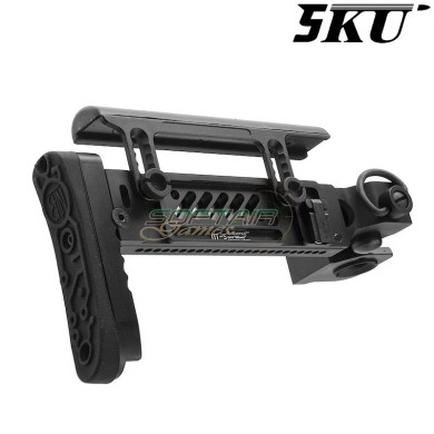 PT-5 ZENITCO Stock per Marui AKM GBB 5KU (5KU-GBTMAK-004-BK)