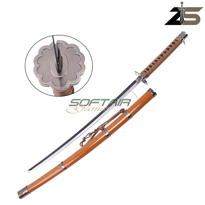 Ornamental Katana with Steel Blade Mortal Blade Fushigiri ZSwords (zs651bg)