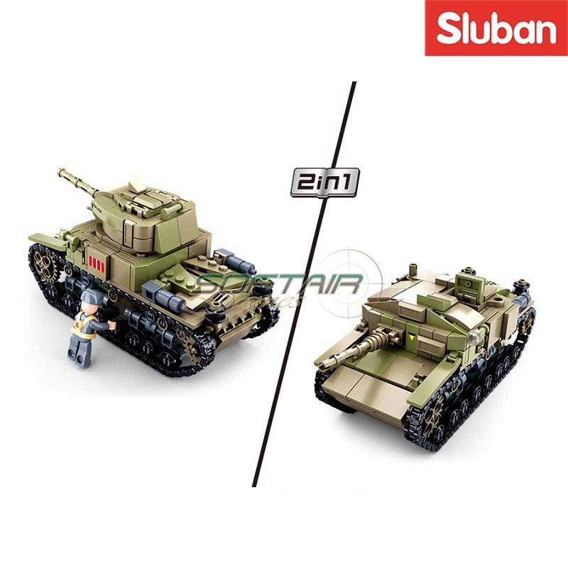 Carro Armato Italiano Medio 2in1 Sluban (M38-B0711)