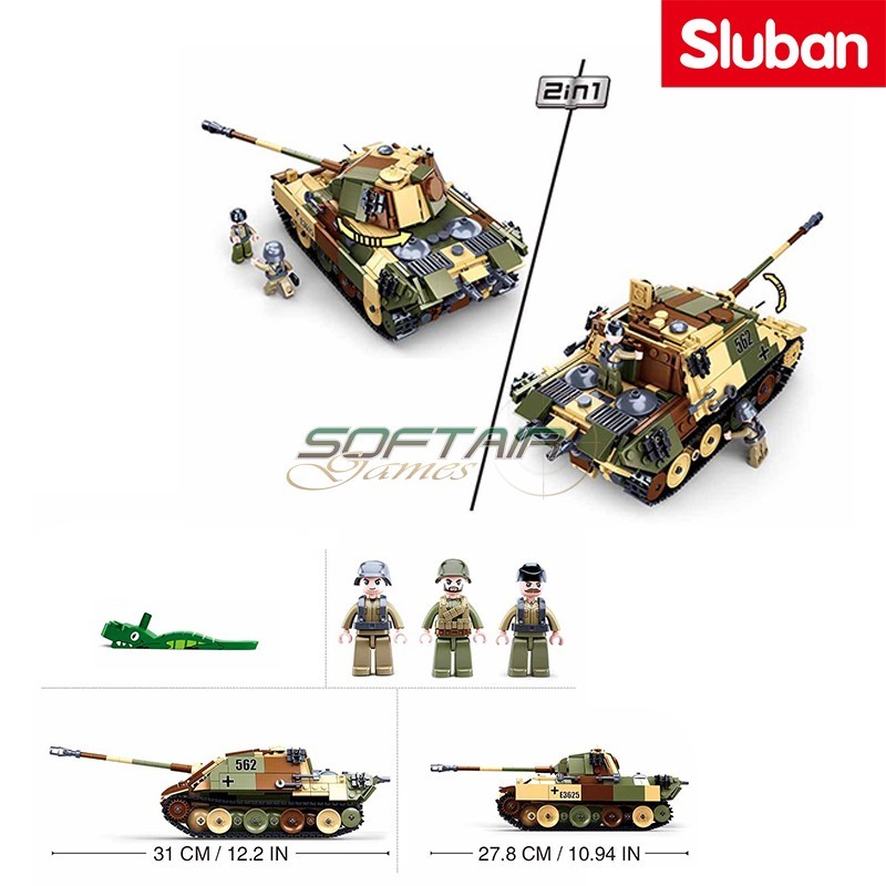 Carro Armato Tedesco 2in1 Sluban (M38-B0859)