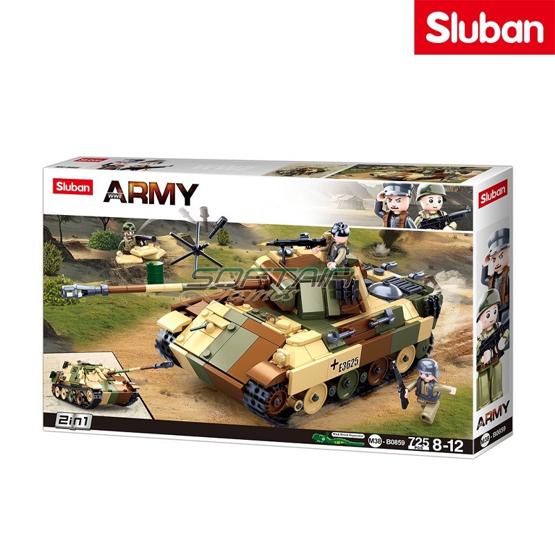 2in1 German Tank Sluban (M38-B0859)