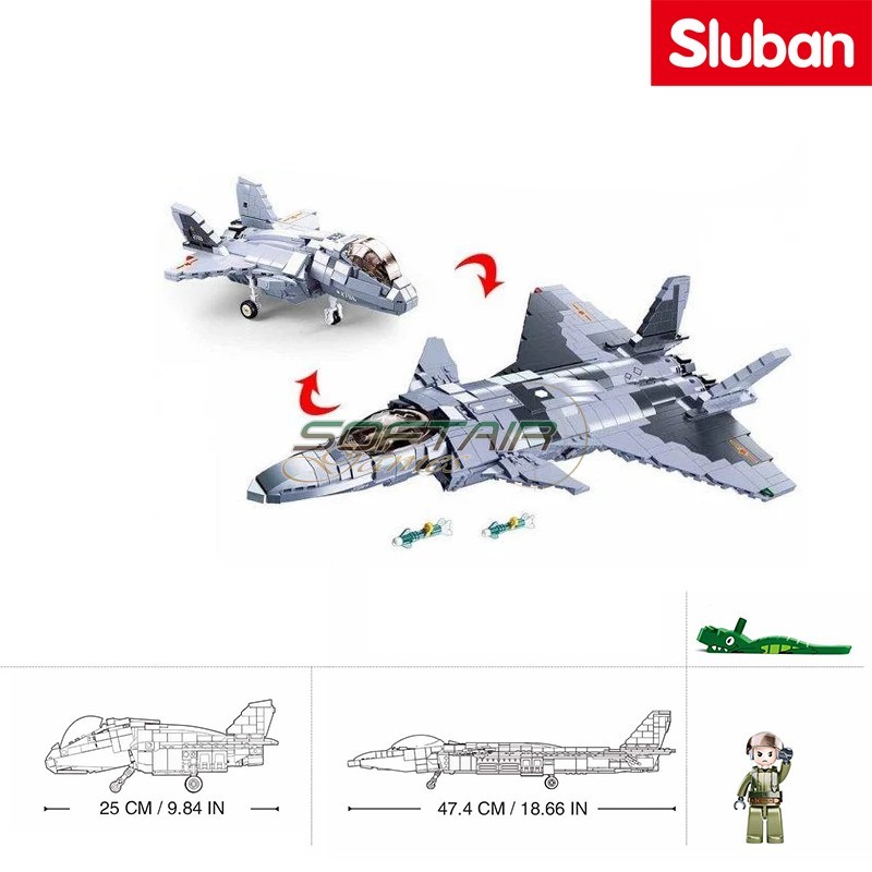 Chengdu J-20 stealth fighter aircraft Sluban (M38-B0931)