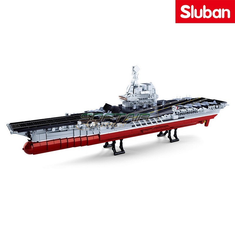 PLA Navy Shandong Aircraft carrier 2in1 Sluban (M38-B0698)