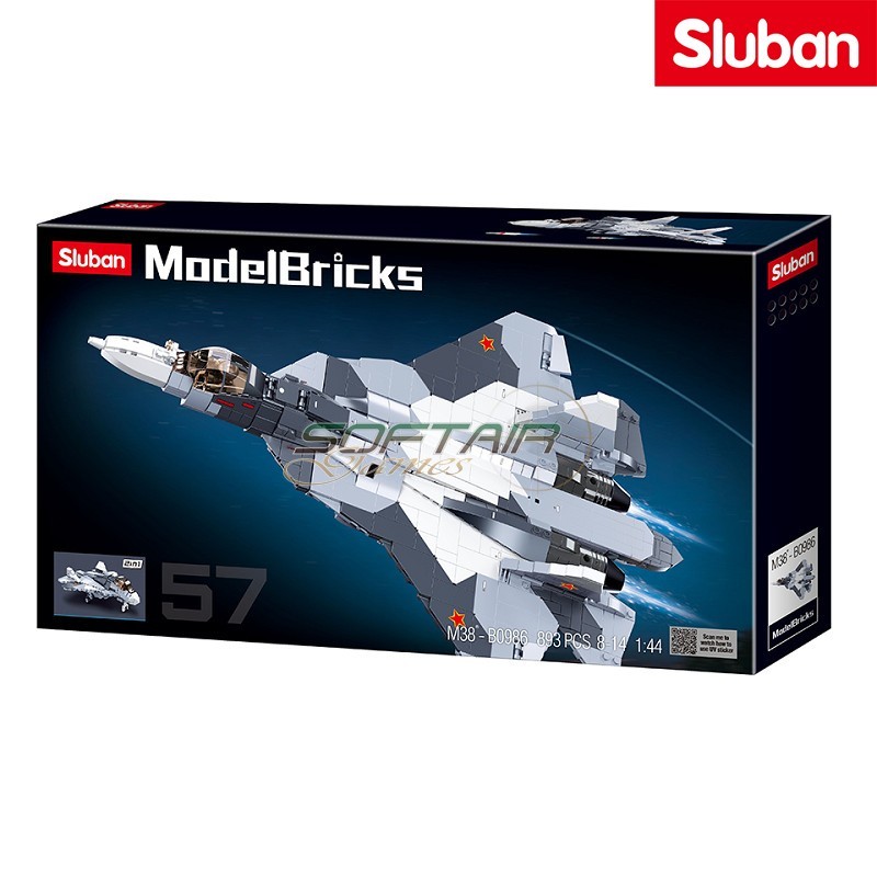 SU-57 Jet Fighter 2in1 Sluban (M38-B0986)