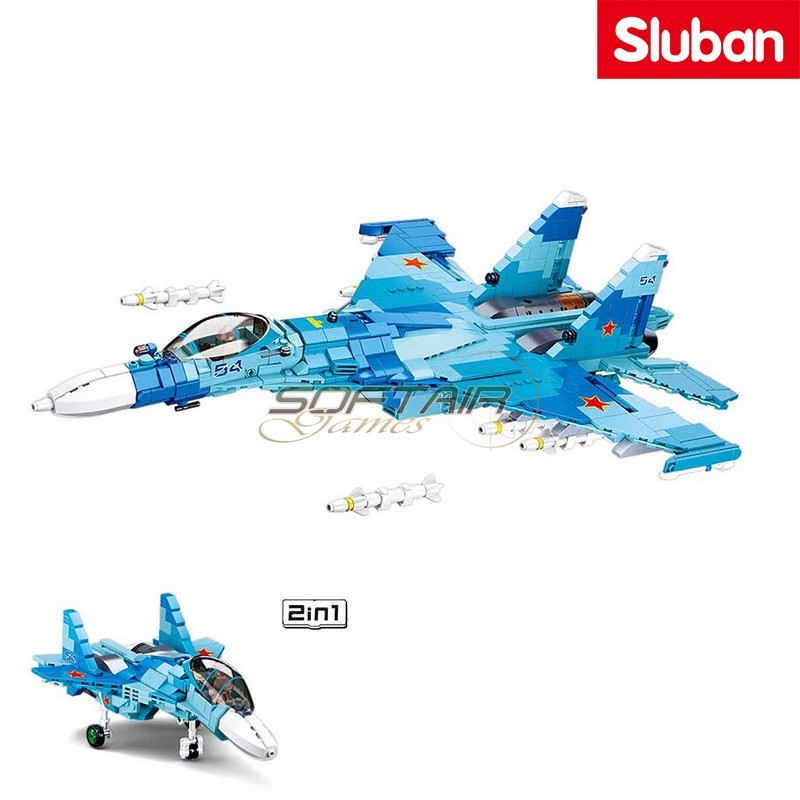 Sukhoi SU-27 Jet Fighter 2in1 Sluban (M38-B0985)