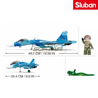 Sukhoi SU-27 Jet Fighter 2in1 Sluban (M38-B0985)