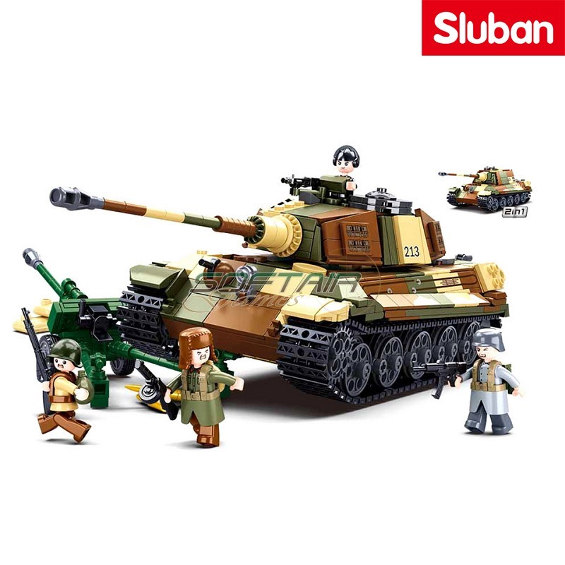 Carro Armato Tedesco 2in1 Battaglia di Budapest Sluban (M38-B0980)