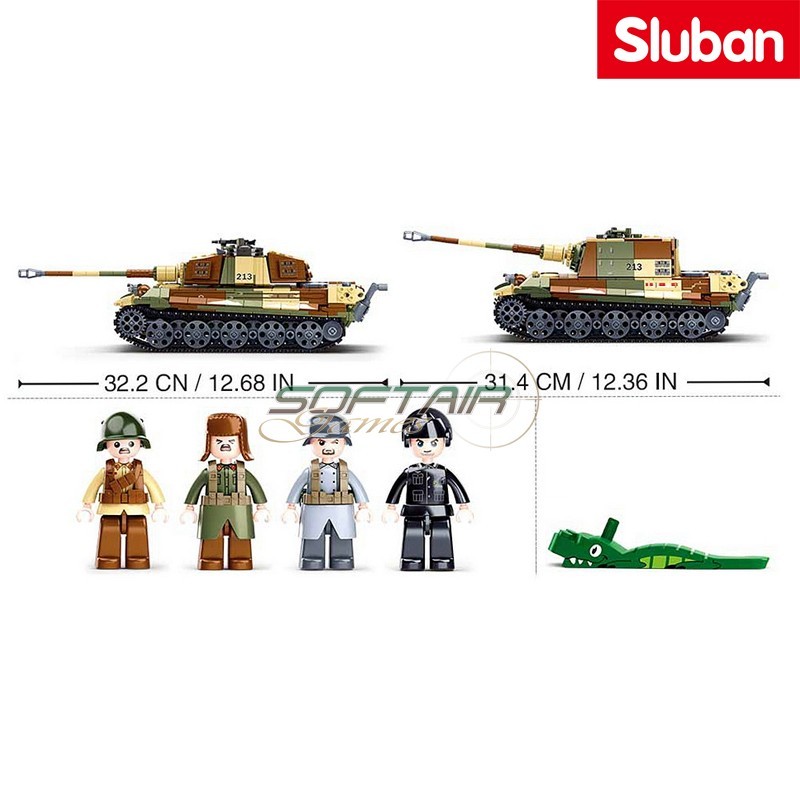 German 2in1 Tank Battle of Budapest Sluban (M38-B0980)