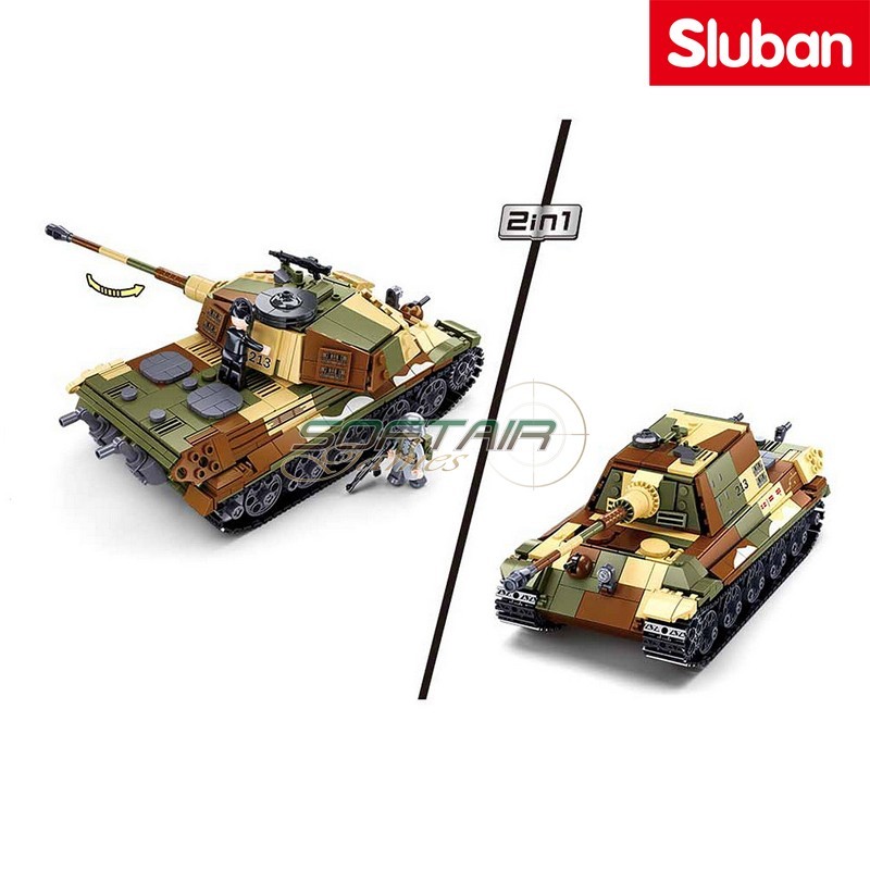 Carro Armato Tedesco 2in1 Battaglia di Budapest Sluban (M38-B0980)