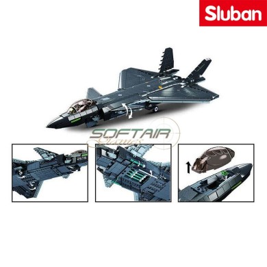 Chengdu J-20 stealth fighter aircraft Metal Coating Sluban (M38-B1187)
