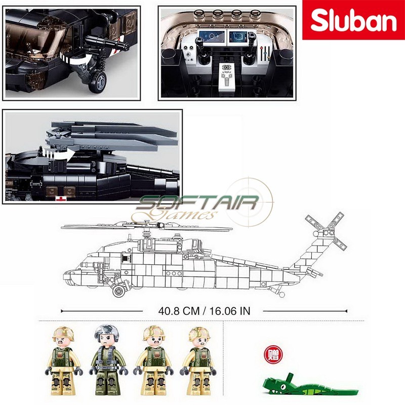 Elicottero US Medical Army Sluban (M38-B1012)