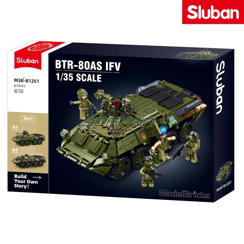 BTR-80A IFV amphibious armored vehicle Sluban (M38-B1251)