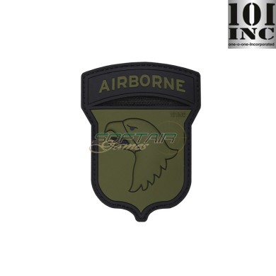 Patch 3D PVC 101st Airborne Green 101 Inc (inc-17024)
