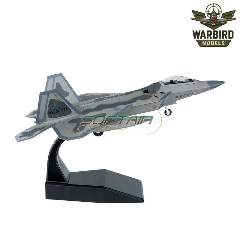 Modellino Model F-22 Raptor US Airforce Scala 1:100 Pressofuso WARBIRD Models (412704)