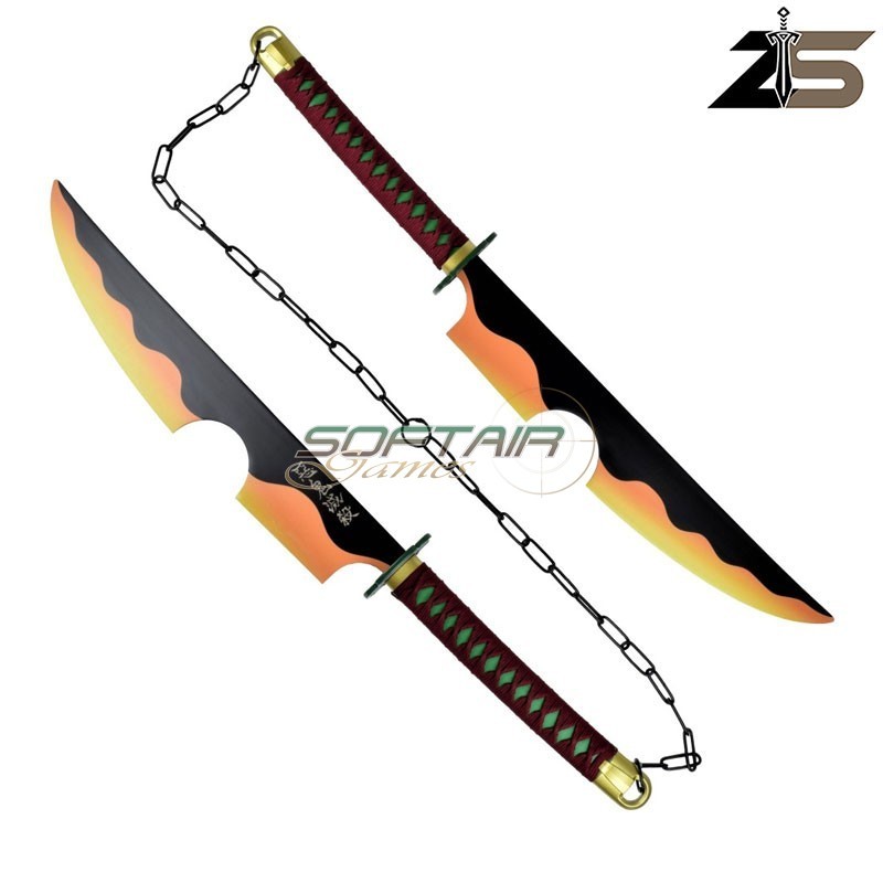Doppia Spada Fantasy Ornamentale Tengen Uzui ZSwords (ZS678-2)