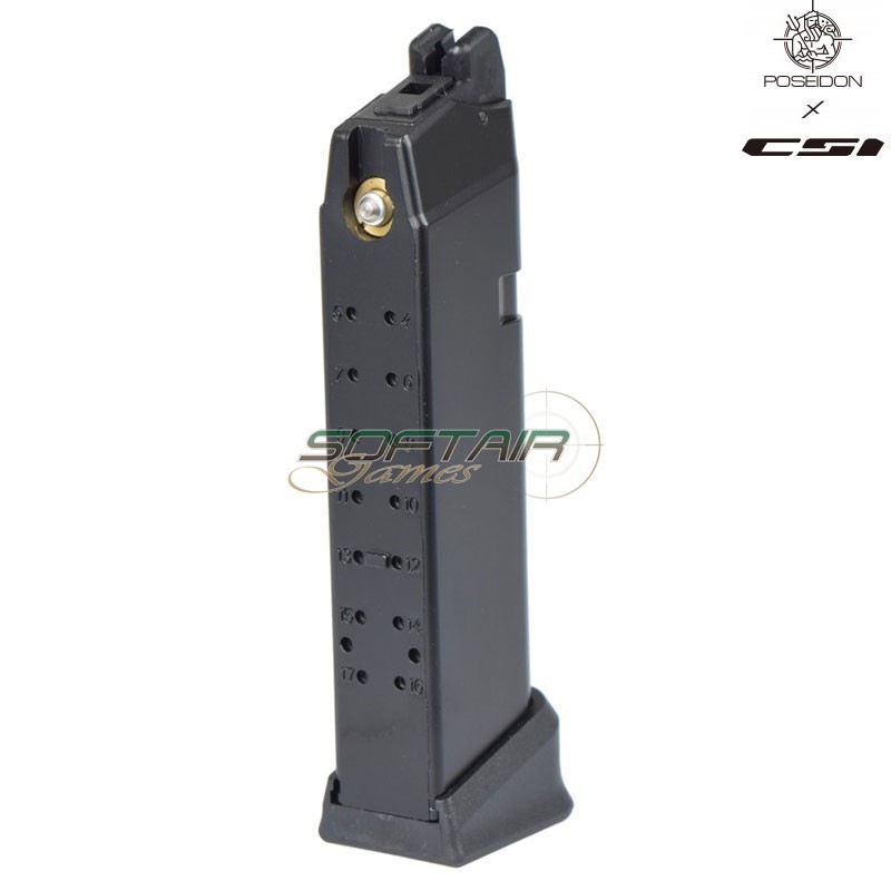 CARICATORE A GAS 24 COLPI PER SERIE ORION NERO POSEIDON  (PPW-MGORION)