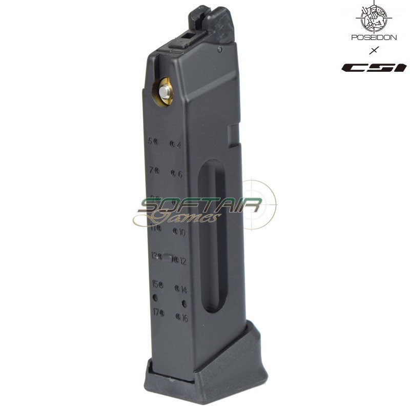 CO2 MAGAZINE 24 ROUNDS FOR ORION SERIES BLACK POSEIDON  (PPW-MGCO2)