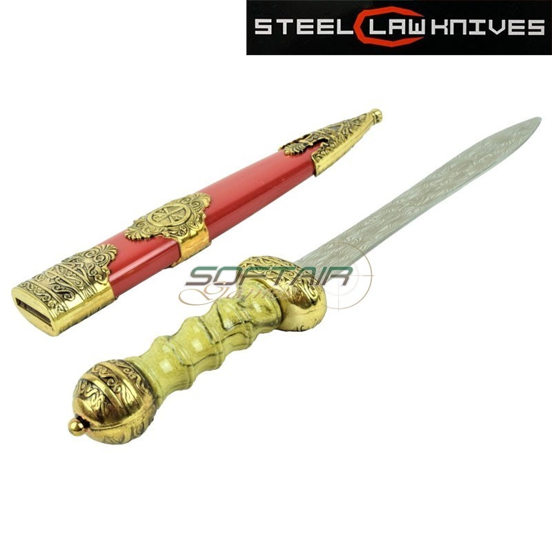 ORNAMENTAL DAGGER GOLDEN HEART SCK (ZS211-G)