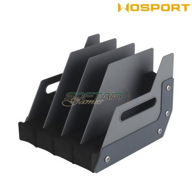 Box/Espositore porta pistole da 4 posti WoSport (wo-tg32)