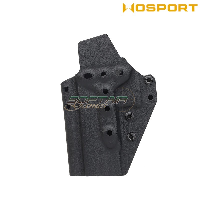 Holster Quick Pull BLACK U.S. KYDEX for Glock 43 WoSport (wo-gb08b)