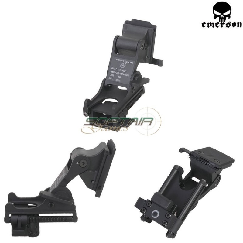 Rhino Style Nvg Mount Black Emerson (em3281bk)