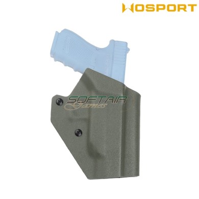 Holster quick pull OLIVE DRAB U.S. KYDEX for glock 48 WoSport (wo-gbk11v)