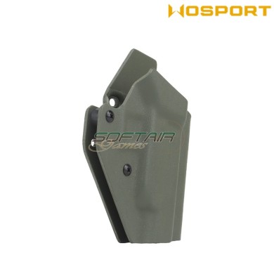 Holster quick pull OLIVE DRAB U.S. KYDEX for glock 48 WoSport (wo-gbk11v)
