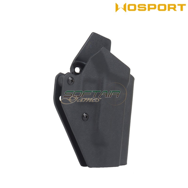 Holster quick pull BLACK U.S. KYDEX for glock 48 WoSport (wo-gbk11b)